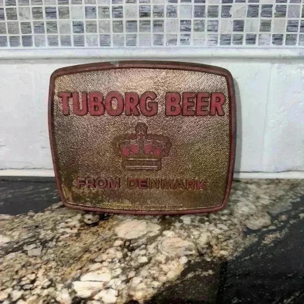 VINTAGE light up Tuborg Beer Sign Gol - Picture 4 of 11